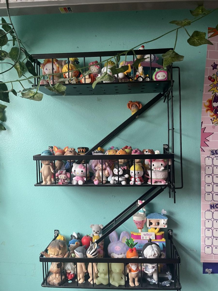 Here are some student photos featuring their trinkets collection.