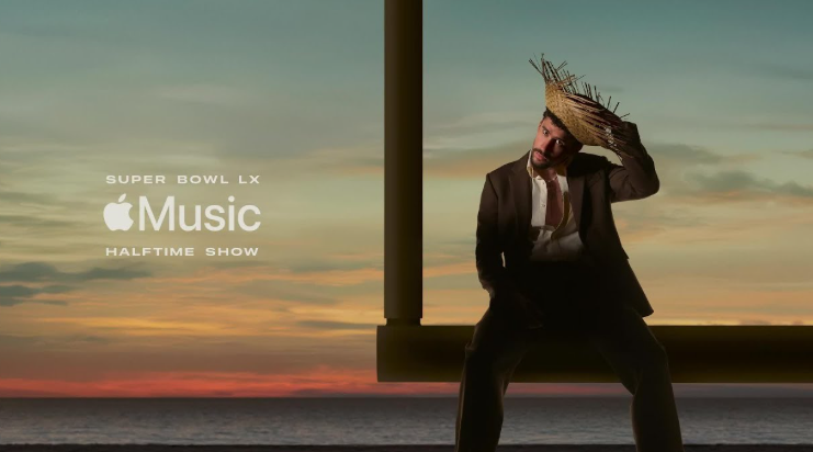 Bad Bunny appears in the official NFL promotional thumbnail announcing his Super Bowl LX Halftime Show performance. Courtesy of NFL/YouTube 