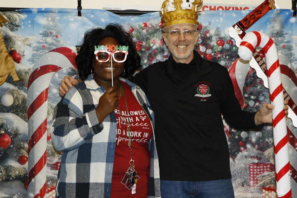 The coordinators of the National Honor Society at RHHS, Mr. Roesler and Ms. Lavaud.